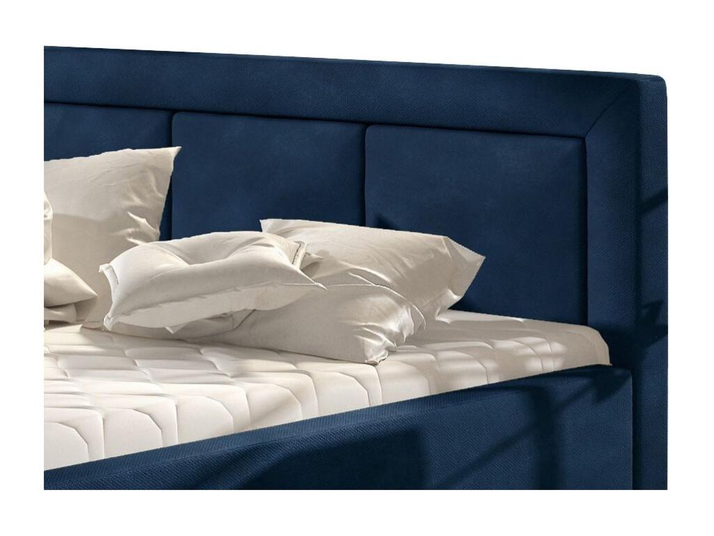 Blue Velvet Bed, 180 x 200 cm