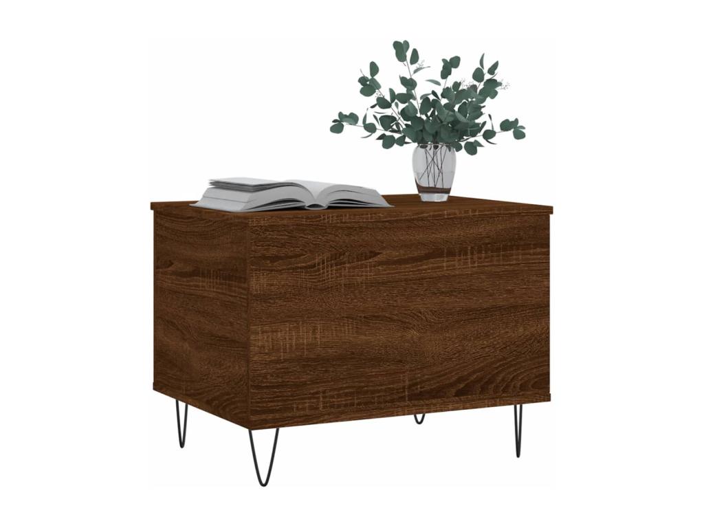 Brown Engineered Wood Coffee Table, 60 x 44.5 x 45 cm