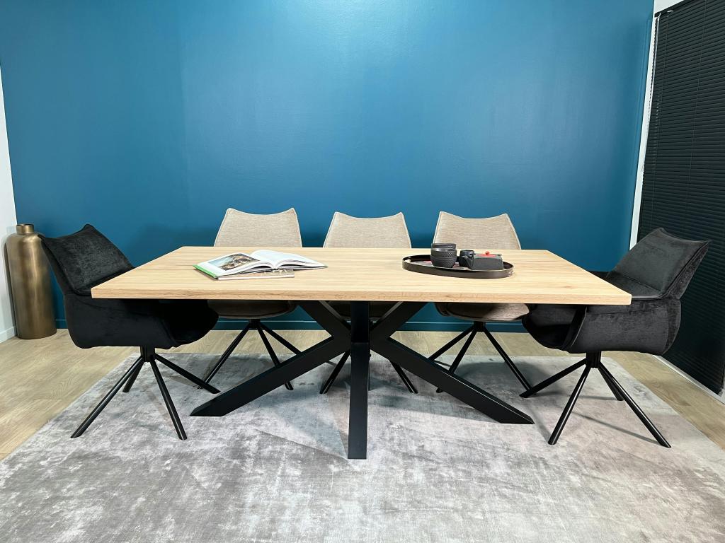 Beige Oak Wood Table