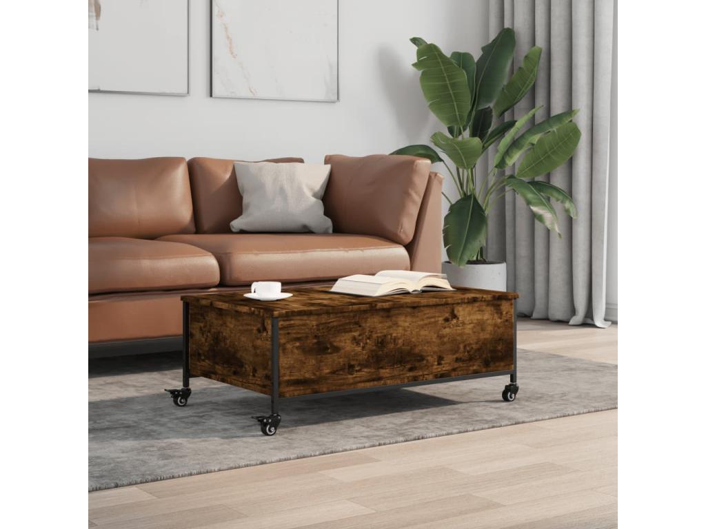 Natural Oak Wood Coffee Table