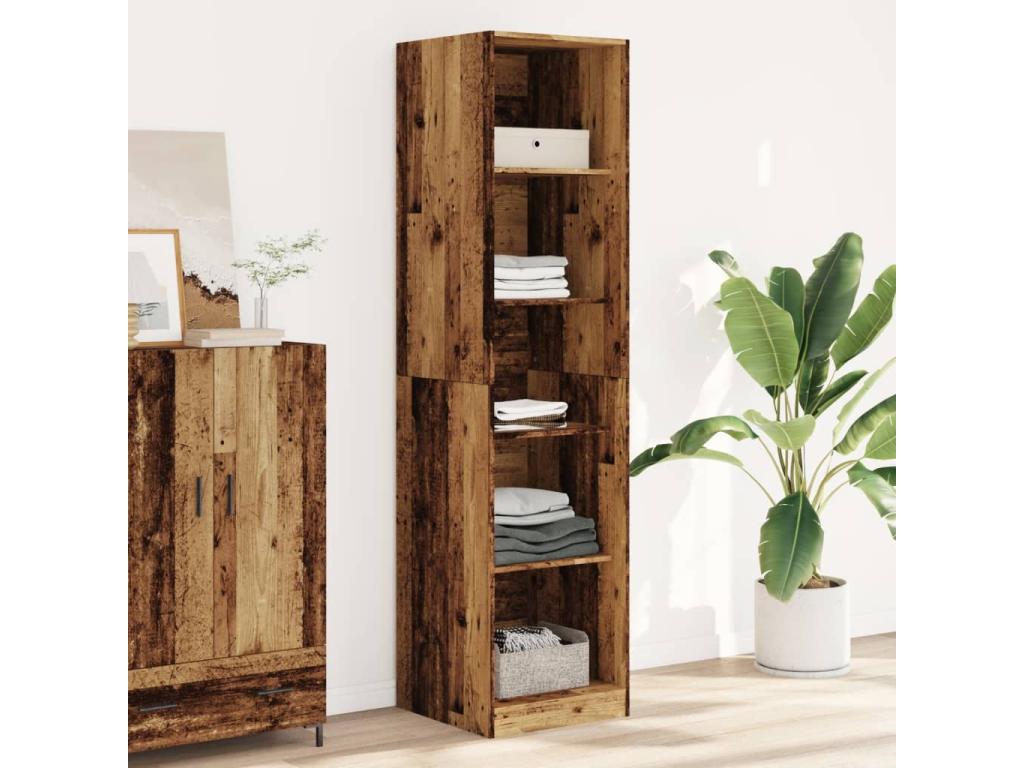 Brown Engineered Wood Home Furniture, 50 x 50 x 200 cm