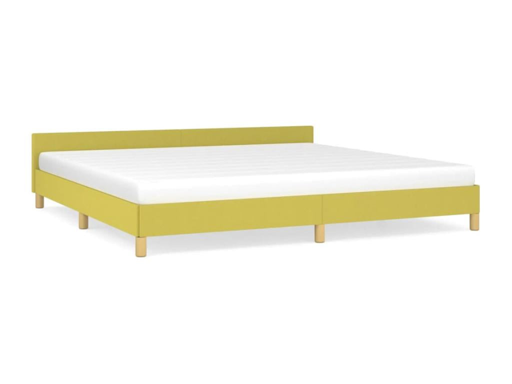 Green Fabric Bed Frame, 200 x 200 cm