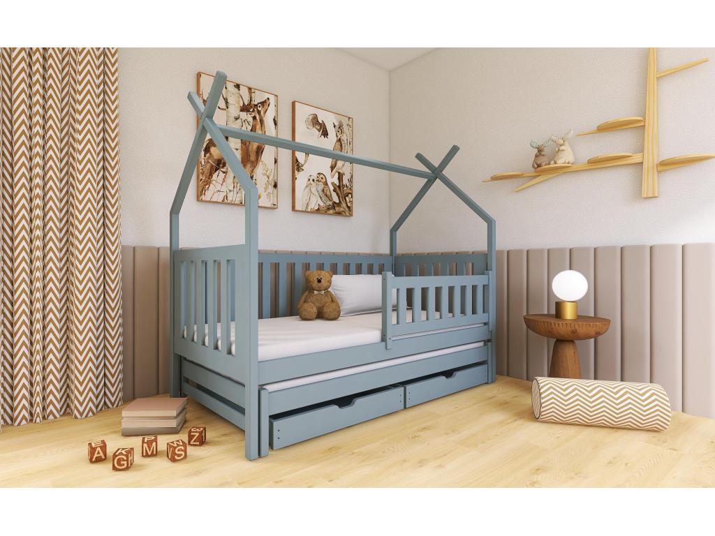 Gray Bed, 80 x 160 cm - dlz1766576339342