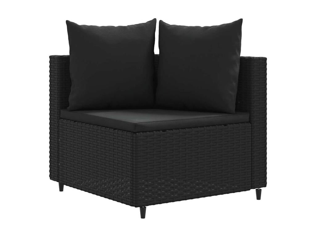 Black Woven Resin Wicker Outdoor Furniture Set - dlz1766576437629