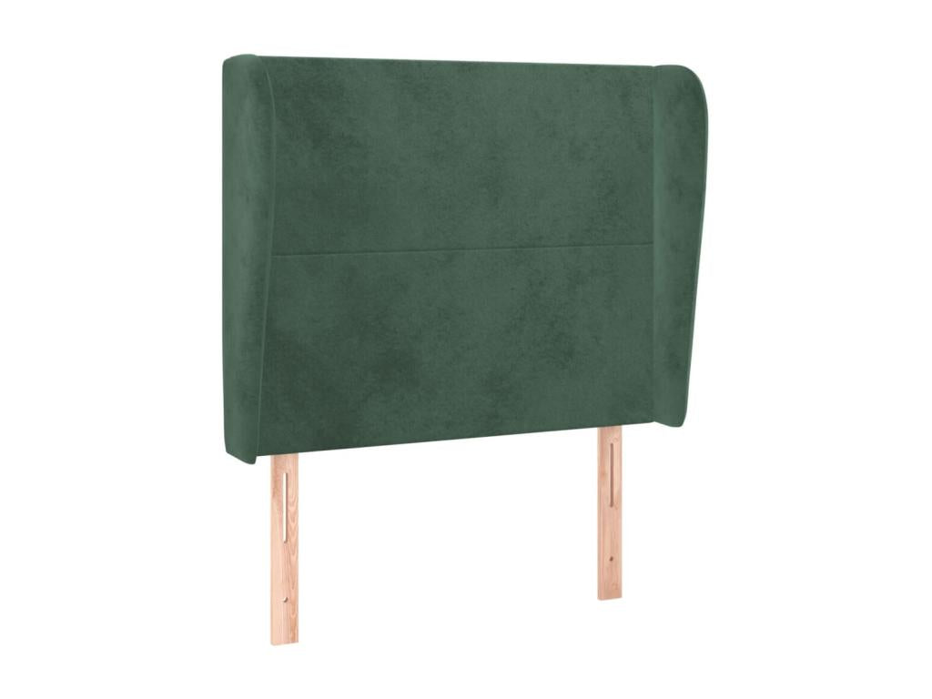 Green Velvet Bed, 83 x 23 x 118 cm