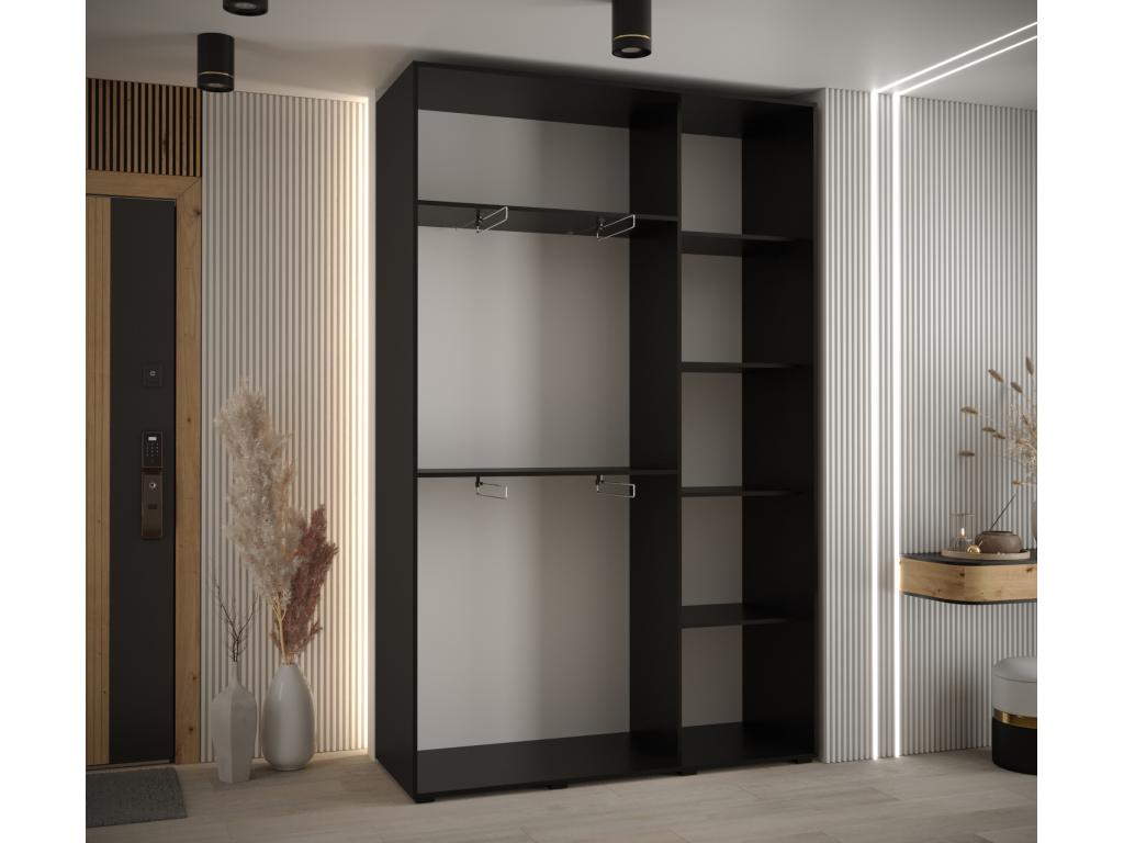 Black Wardrobe, 150 x 45 x 235.2 cm