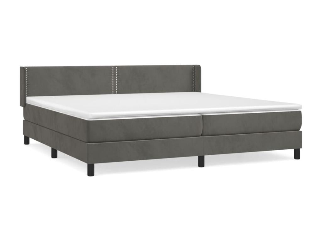 Gray Velvet Mattress, 200 x 200 cm