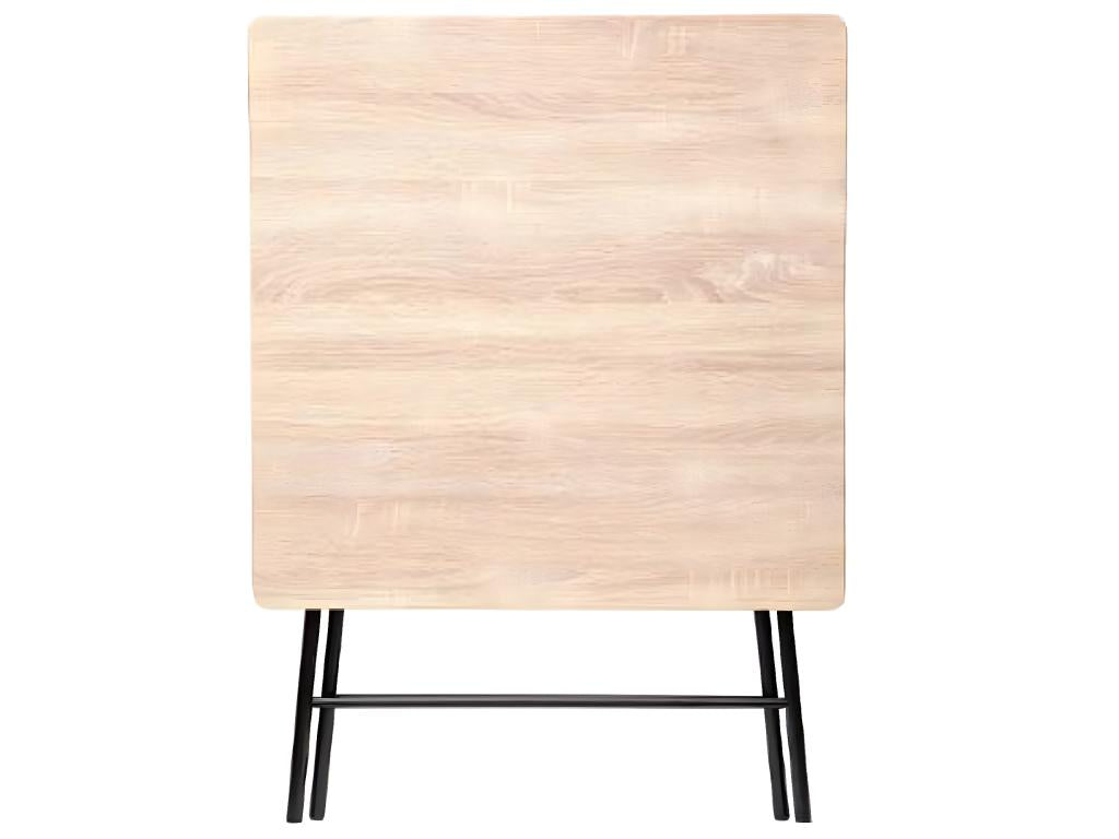 Beige Metal Side Table