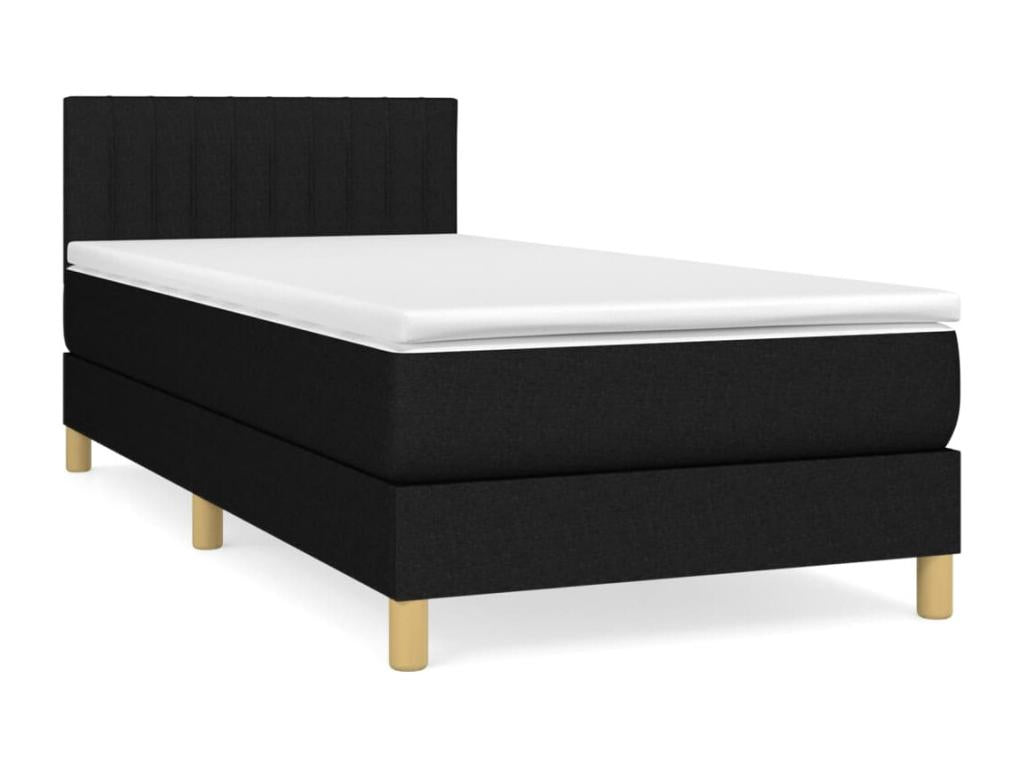Black Fabric Mattress, 100 x 200 cm