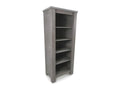 Gray Solid Wood Bookcase