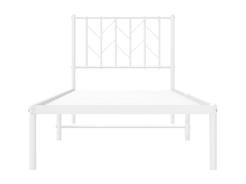 White Metal Bed Frame, 80 x 200 cm