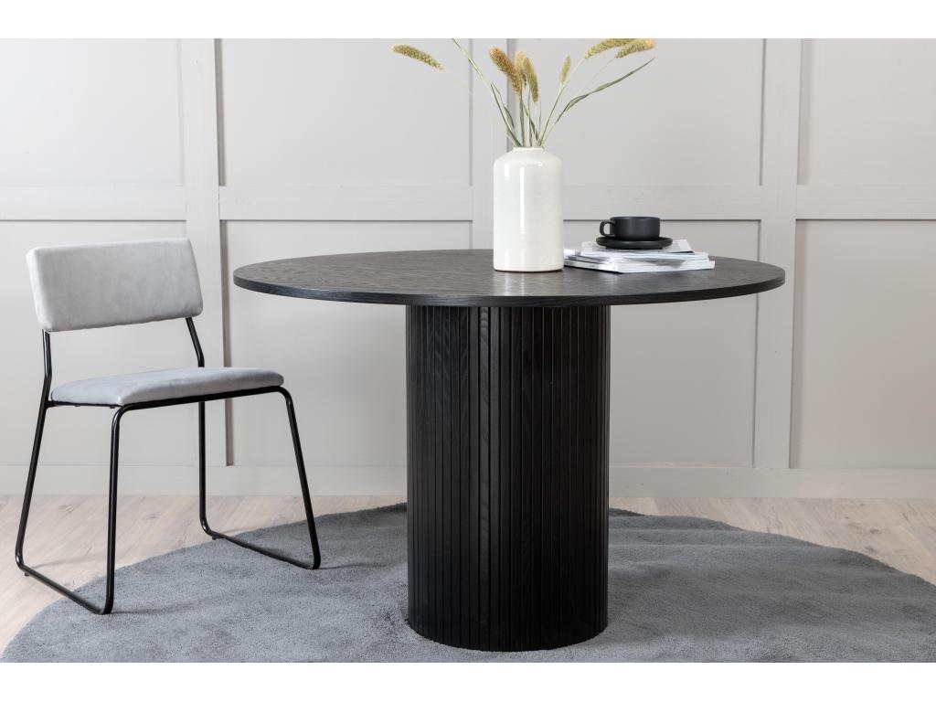 Black Dining Table, 110 x 110 x 75 cm