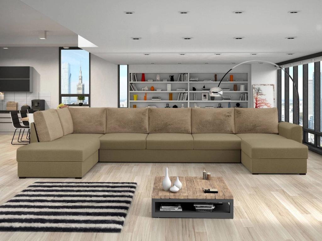 Brown Sofa, 370 x 186 cm