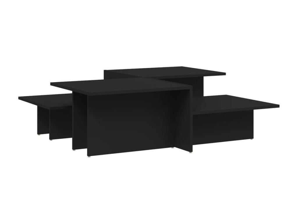 Black Engineered Wood Home Furniture