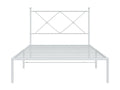 White Metal Bed Frame, 100 x 200 cm