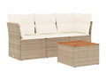 Beige Woven Resin Wicker Outdoor Furniture Set - dlz1766576415152