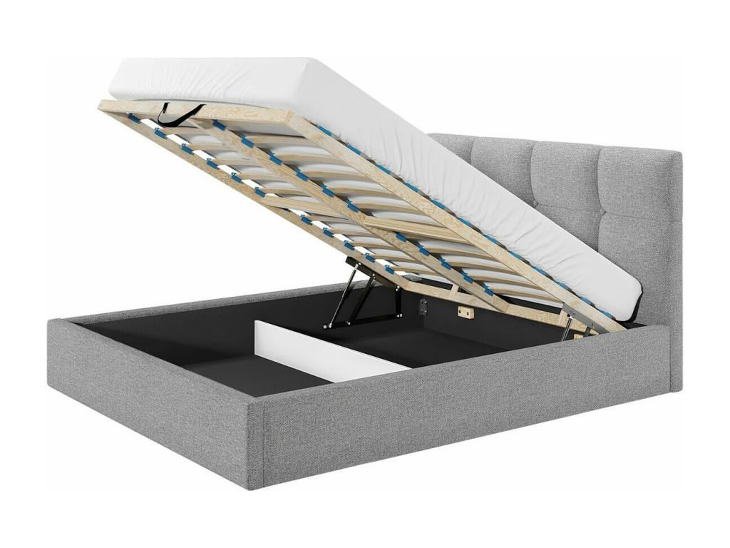 Gray Bed, 171 x 213 x 106 cm