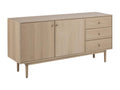 Brown Oak Wood Sideboard