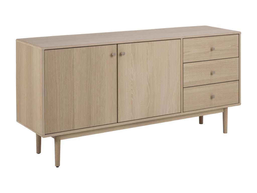 Brown Oak Wood Sideboard