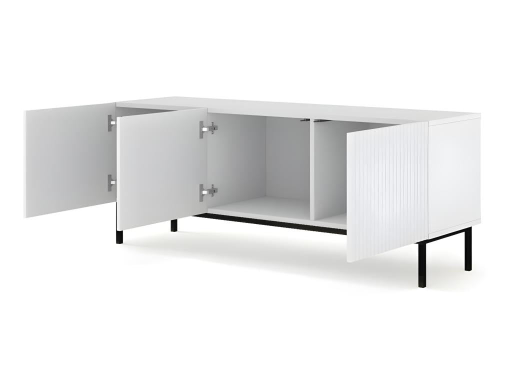 White TV Stand, 150 x 42 x 58 cm