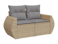 Beige Woven Resin Wicker Outdoor Furniture Set - dlz1766576166984