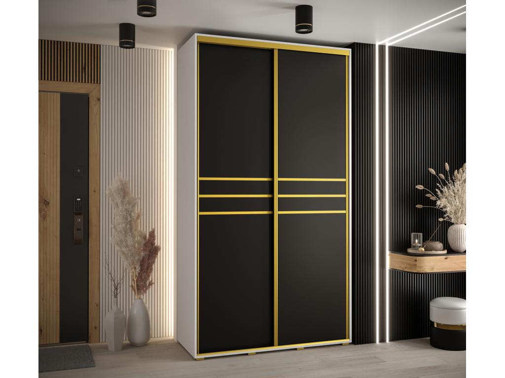 Black Wardrobe, 140 x 60 x 235.2 cm