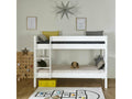 White Solid Wood Bed, 90 x 190 cm