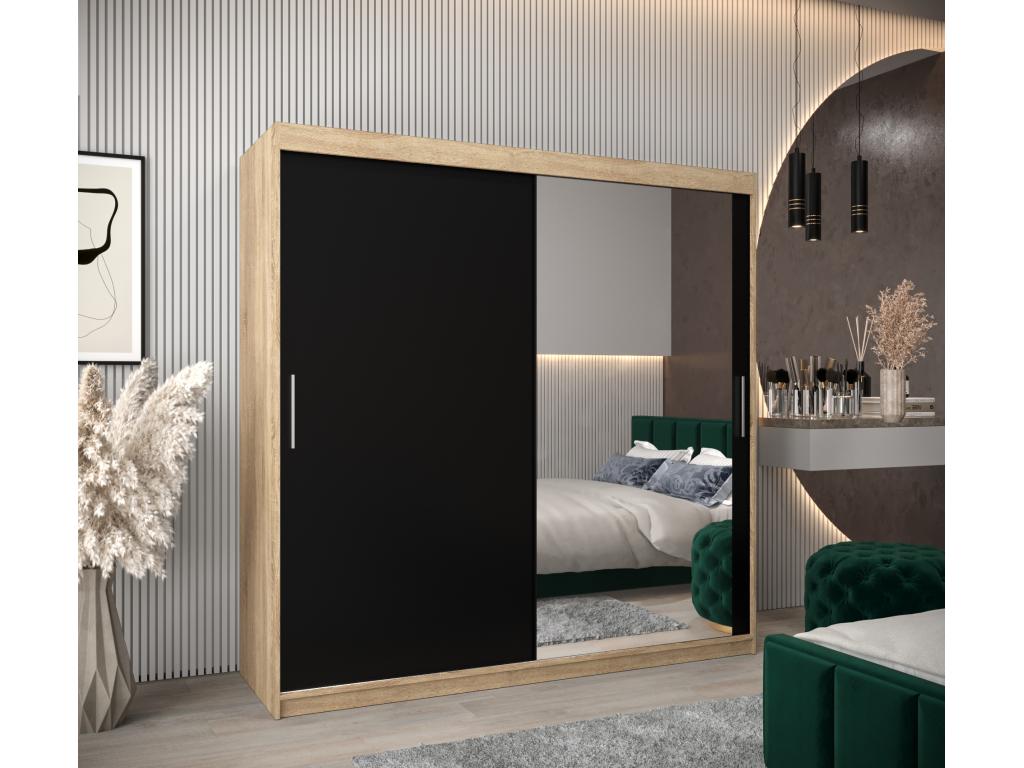 Black Wardrobe, 200 x 62 x 200 cm