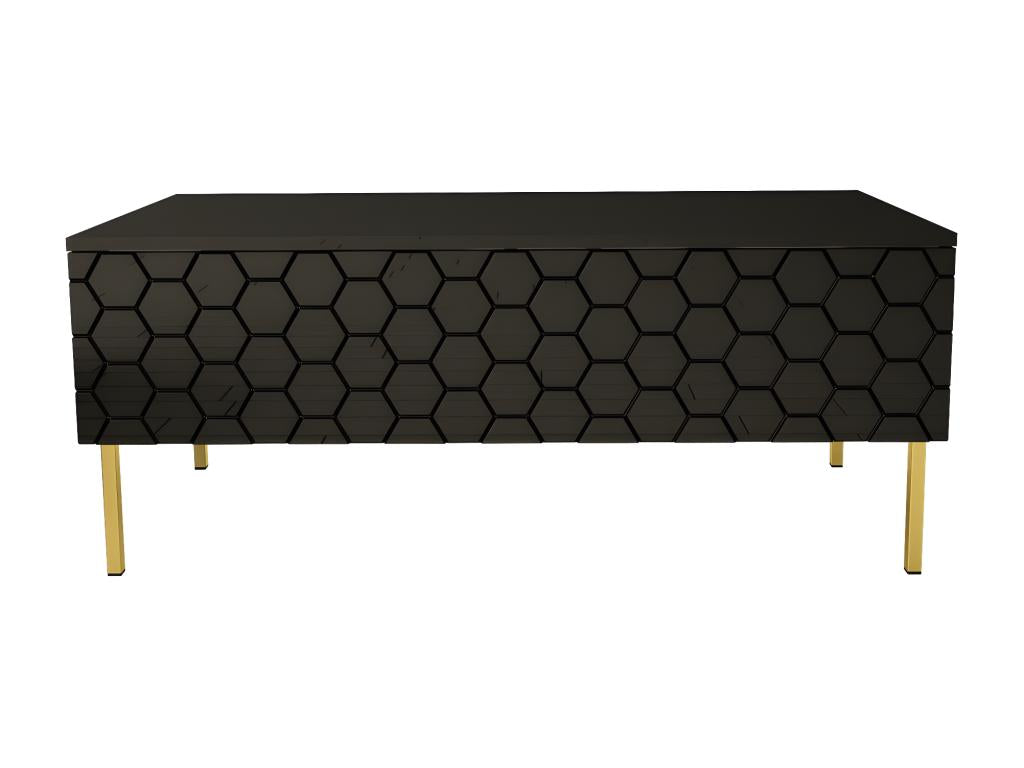 Black Coffee Table, 120 x 55 x 49 cm
