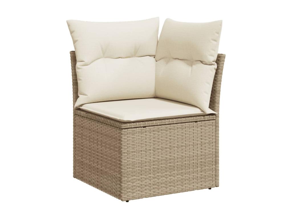 Beige Woven Resin Wicker Outdoor Furniture Set - dlz1766576331672