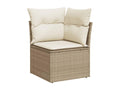 Beige Woven Resin Wicker Outdoor Furniture Set - dlz1766576331672