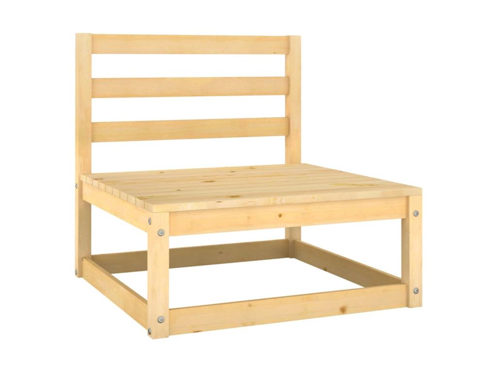 Natural Pine Wood Outdoor Furniture Set