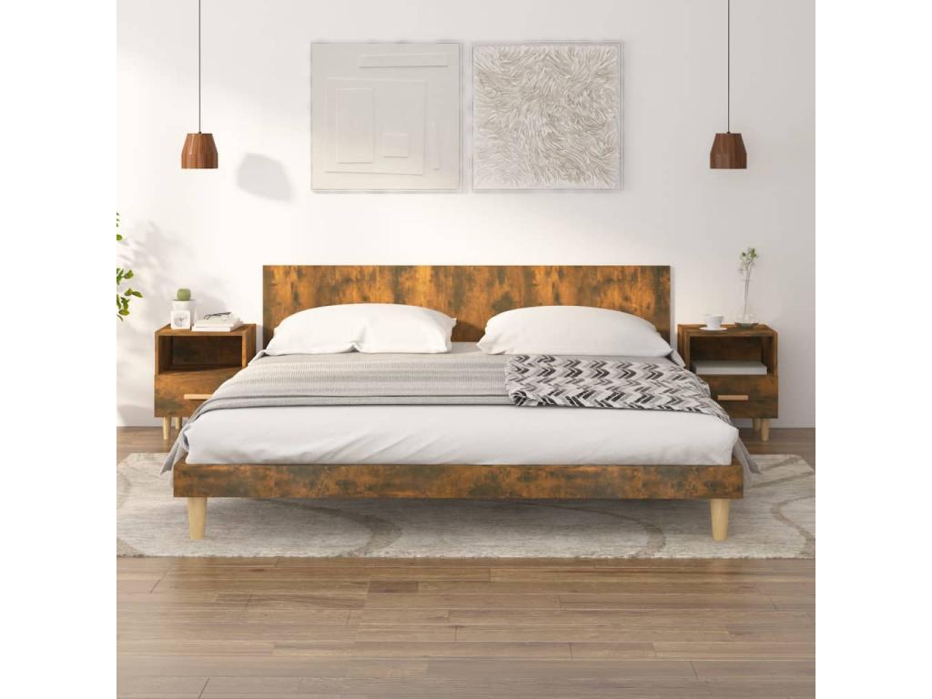 Brown Oak Wood Home Furniture, 40 x 35 x 47 cm