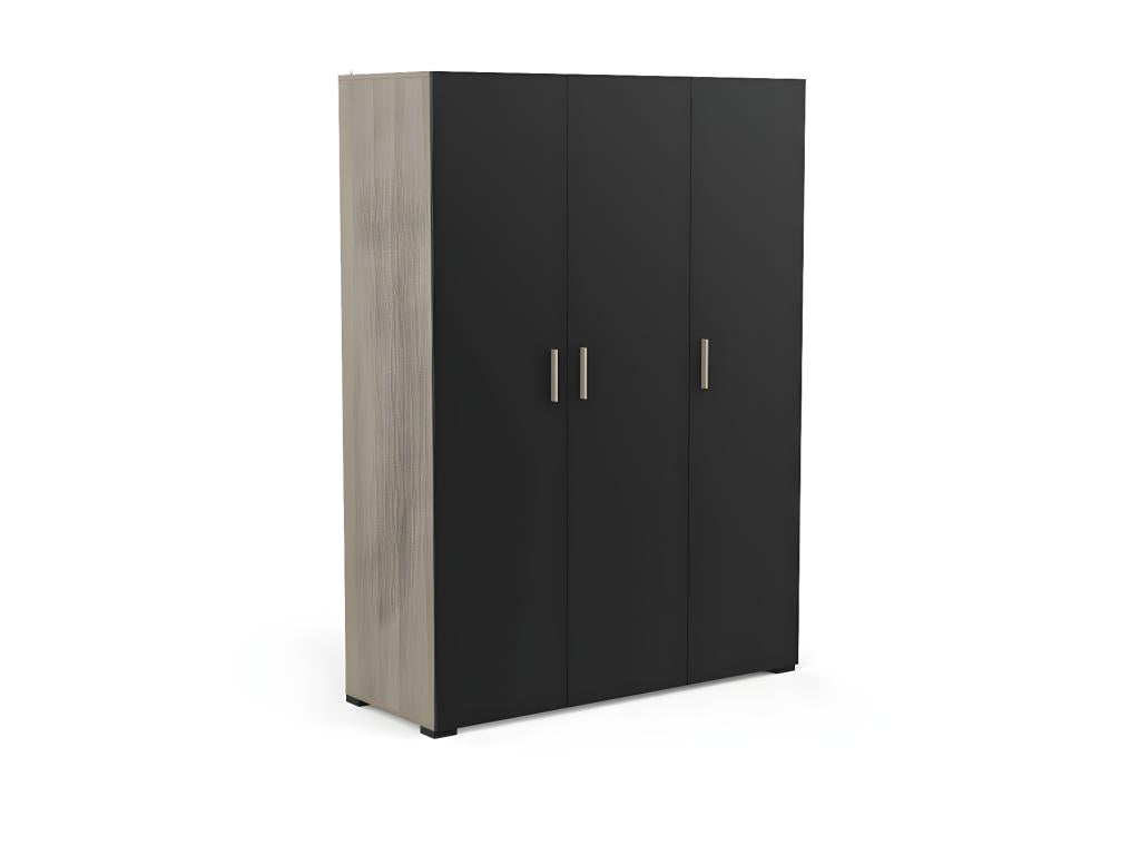 Black Oak Wood Wardrobe