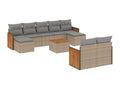 Beige Woven Resin Wicker Outdoor Furniture Set - dlz1766576244068