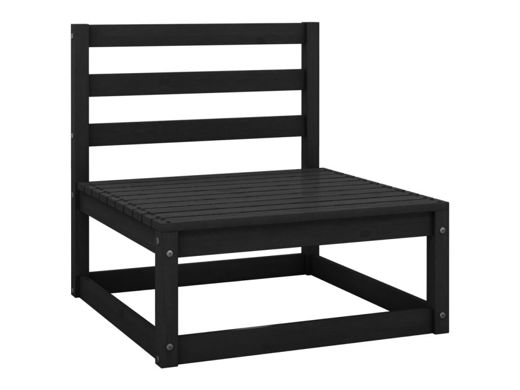 Black Pine Wood Outdoor Furniture Set - dlz1766576214717