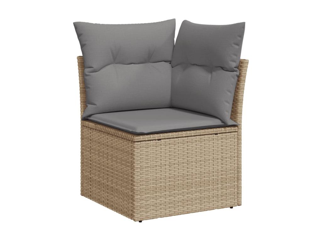 Beige Woven Resin Wicker Outdoor Furniture Set - dlz1766576115401
