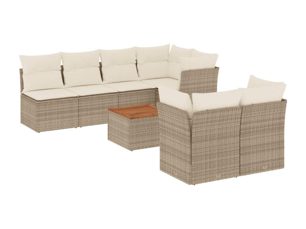 Beige Woven Resin Wicker Outdoor Furniture Set - dlz1766576474917