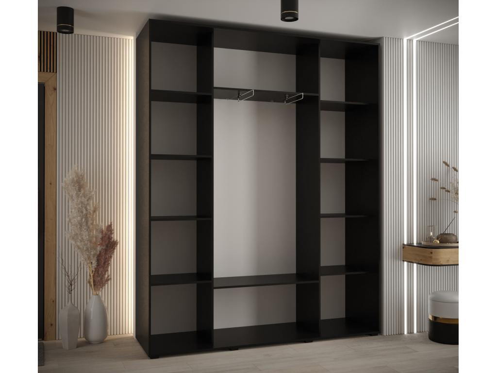 Black Wardrobe, 200 x 45 x 235.2 cm - dlz1766576130770