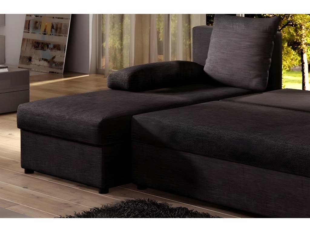 Brown Fabric Sofa Bed