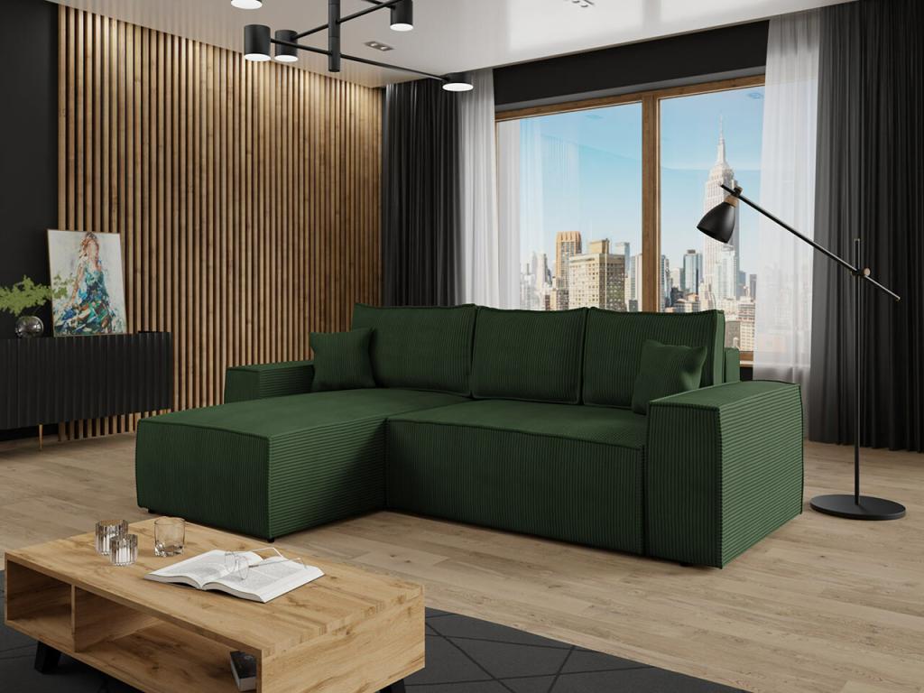 Green Sofa, 279 x 181 x 94 cm