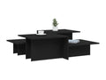Black Engineered Wood Home Furniture