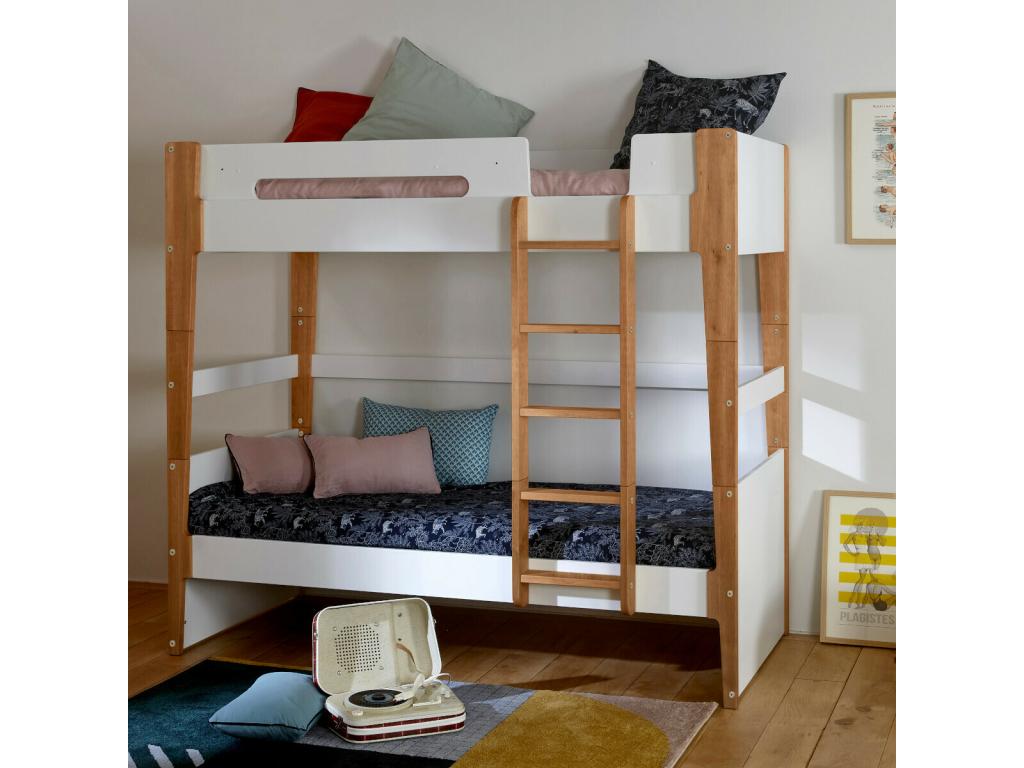 White Solid Wood Mattress, 90 x 190 cm