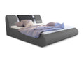 Gray Fabric Bed, 140 x 200 cm