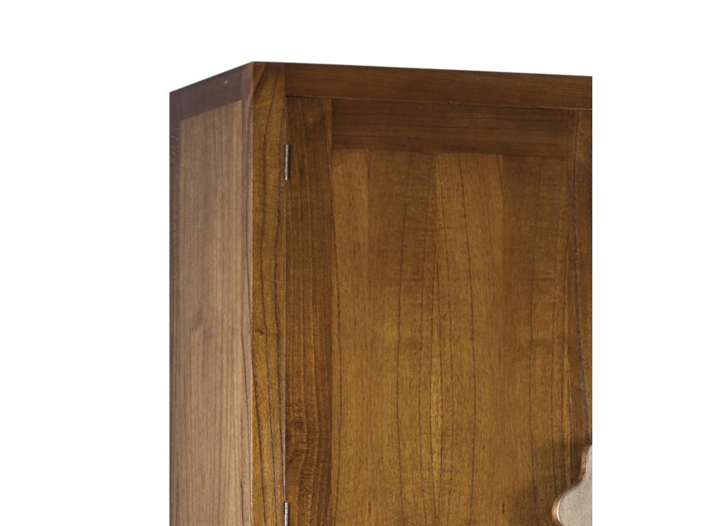 Brown Solid Wood Wardrobe