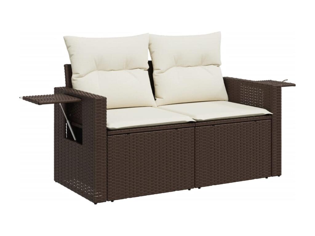 Brown Woven Resin Wicker Outdoor Furniture Set - dlz1766576191654