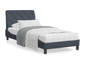 Gray Velvet Mattress, 90 x 190 cm