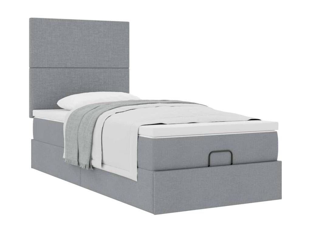 Gray Fabric Mattress, 100 x 200 cm