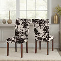 Dinant Cowhide Parsons Dining Chairs (Set of 2)
