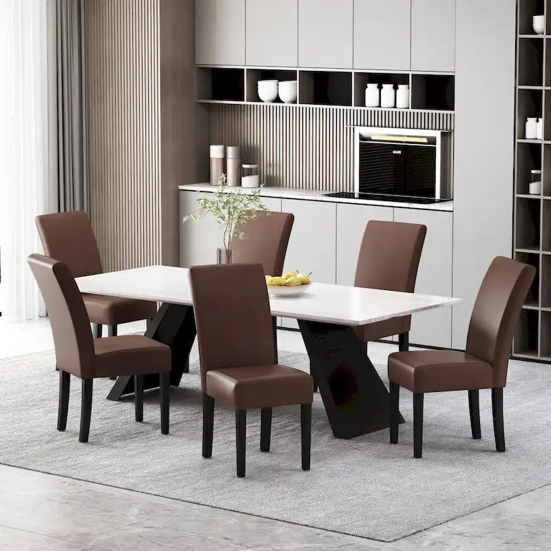 Pollards Upholstered Dining Chairs (Set of 6) by Christopher Knight Home